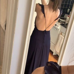 Reformation Navy Gown